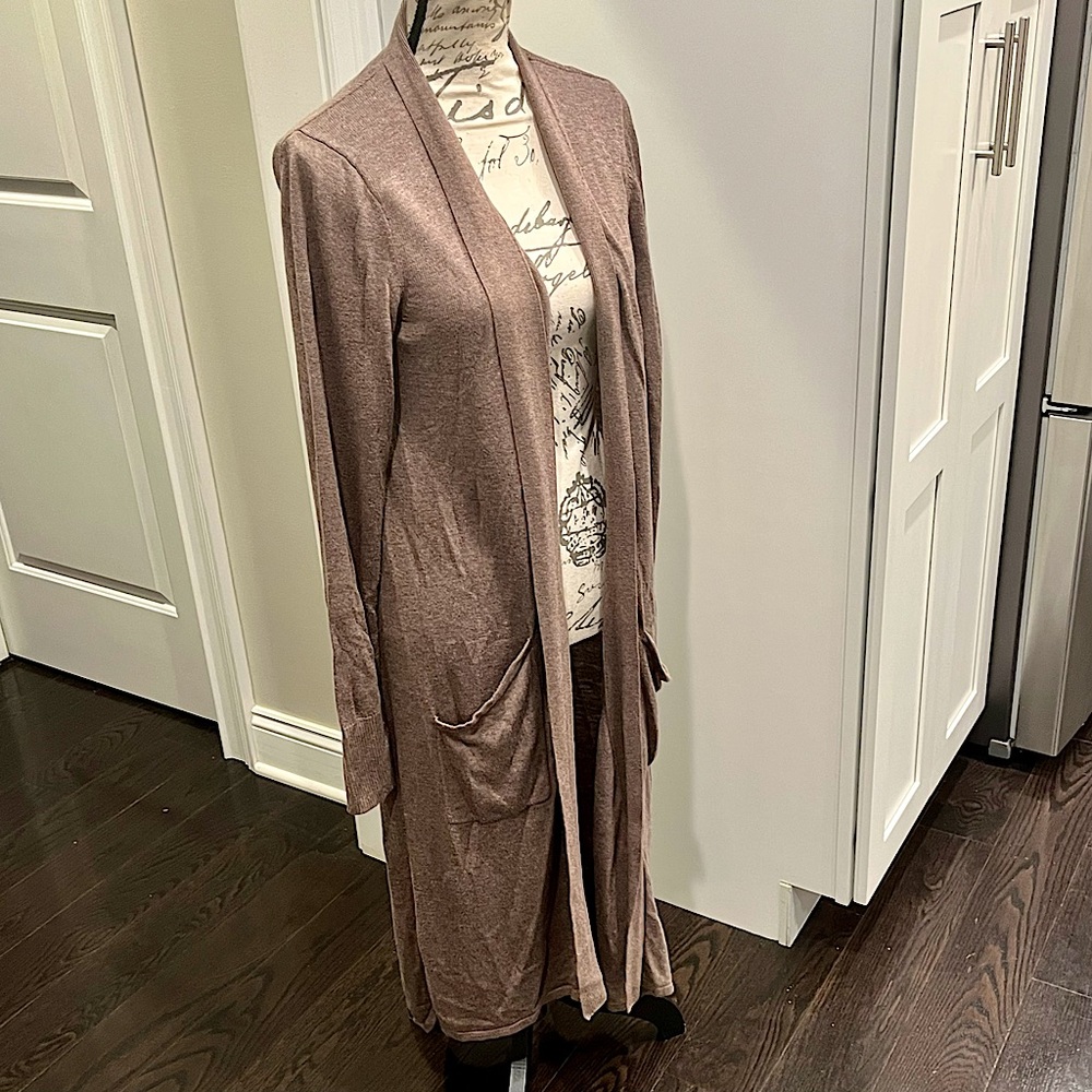 H By Halston Open Front Duster Cárdigan - Picture 7 of 16